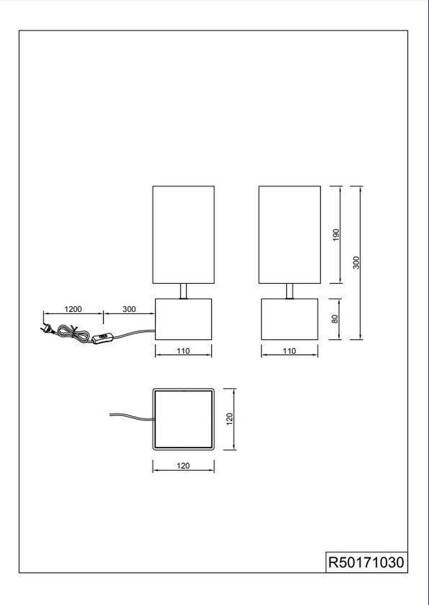 Reality Woody Tafellamp - Bruin