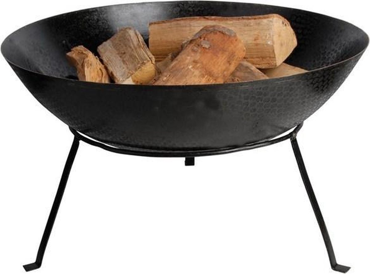 Esschert Design Vuurschaal op pootjes - Zwart