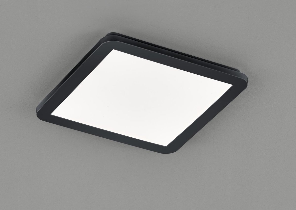Reality TRIO Camillus Plafondlamp 30 x 30 cm - Zwart