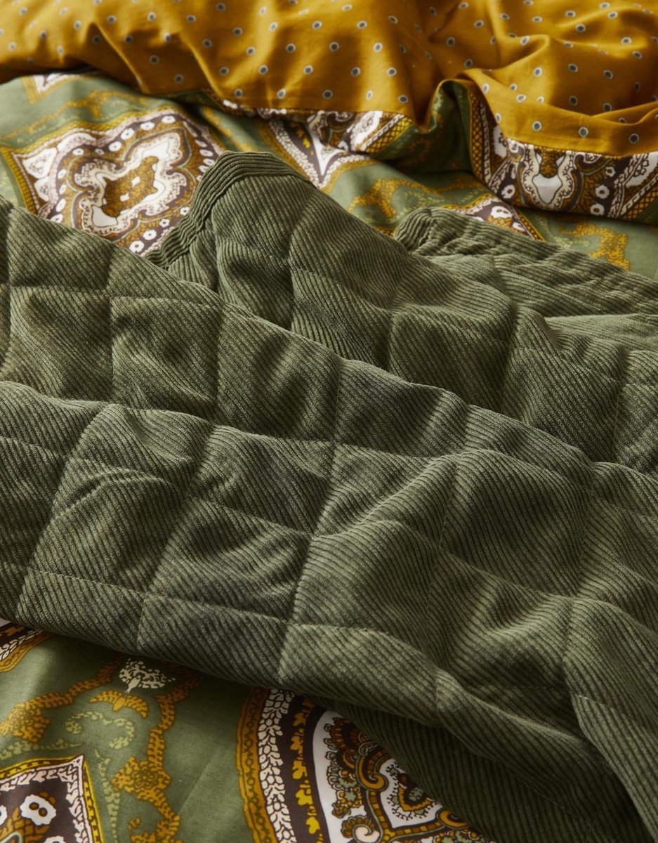 Essenza Billie Sprei 150 x 200 cm - Groen
