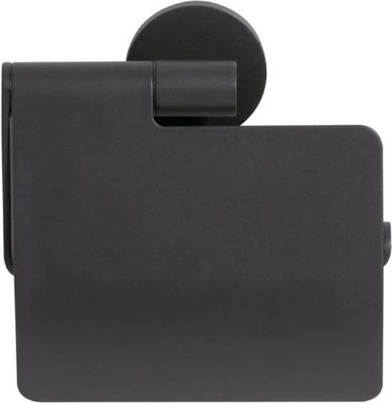 Tiger " Noon Toiletrolhouder Met Klep " - Zwart