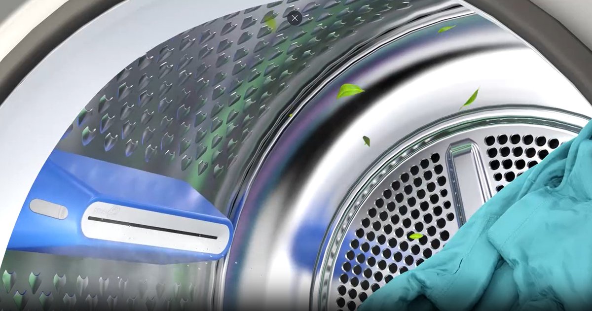 Beko was-droogcombinatie HTV8716XMST - Zwart