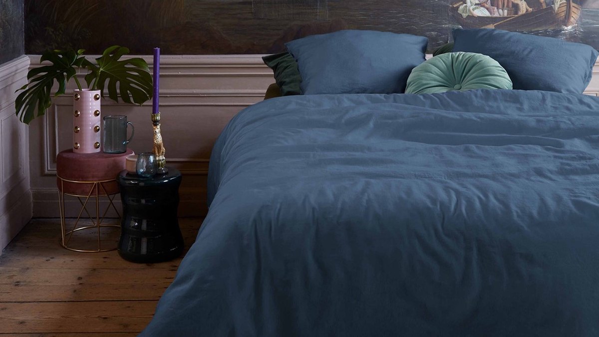 Easy Dekbedovertrek 200 x 220 cm - Blauw