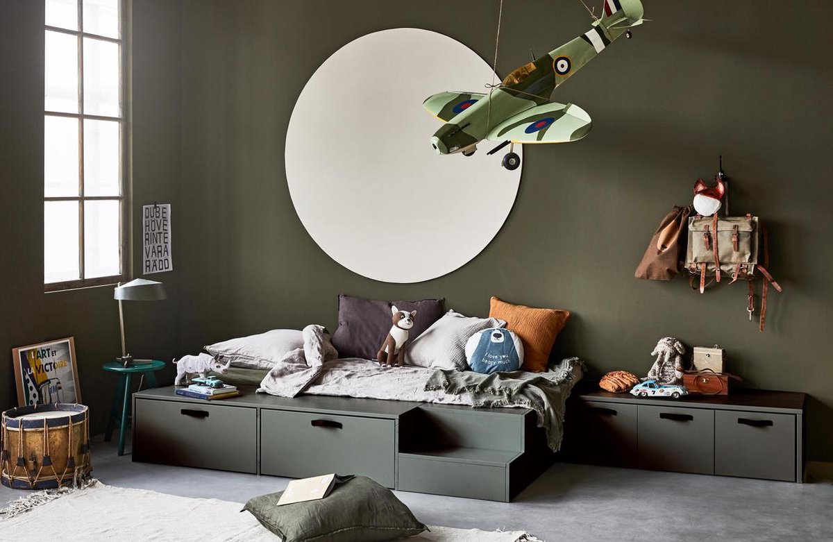 vtwonen Stage bed 80 x 200 cm - Groen