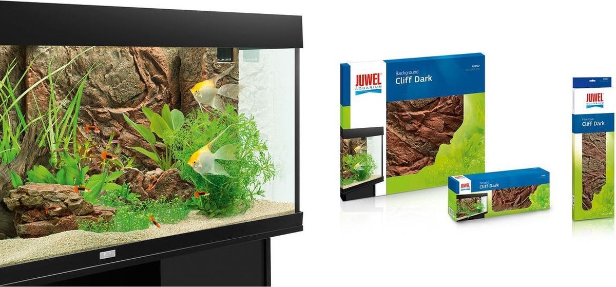 Juwel Filtercover Cliff Dark - Aquarium - Achterwand - 55.5x18.6x1 cm