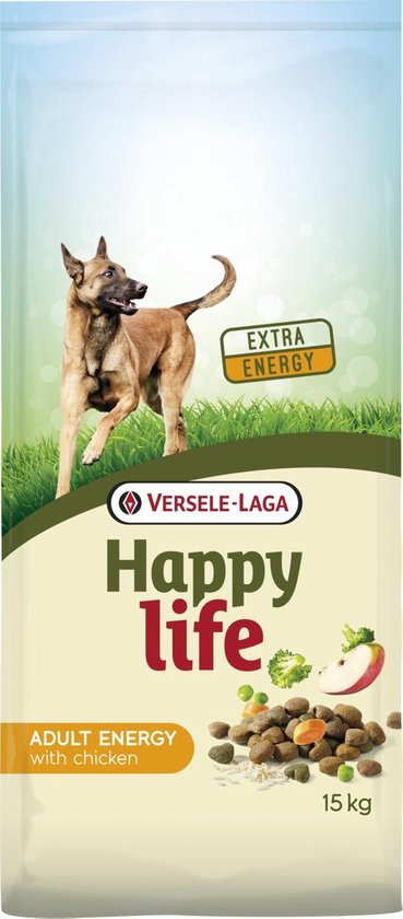 Happy Life Adult Energy - Hondenvoer - Kip 15 kg