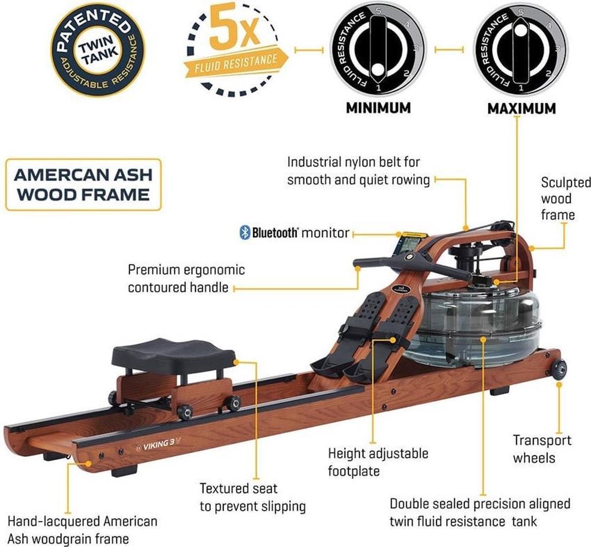 First Degree Roeitrainer - Viking 3 V