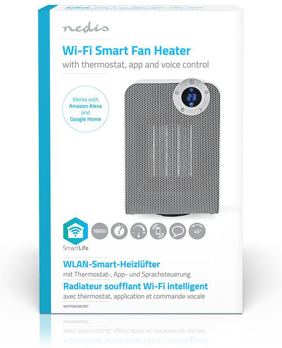 Nedis SmartLife ventilatorkachel