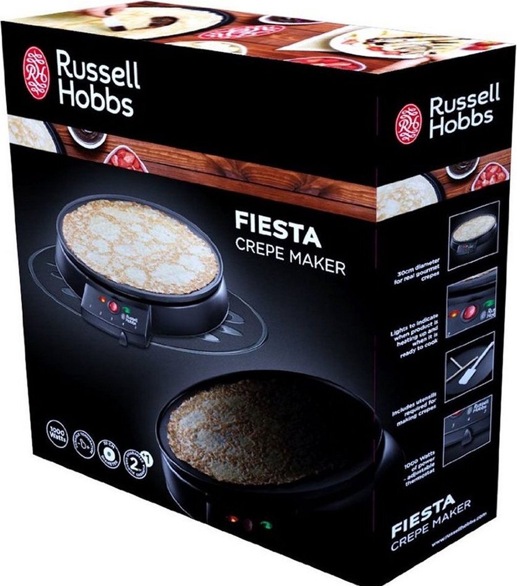 Russell Hobbs Fiesta Crepe Maker - 20920-56 - Zwart