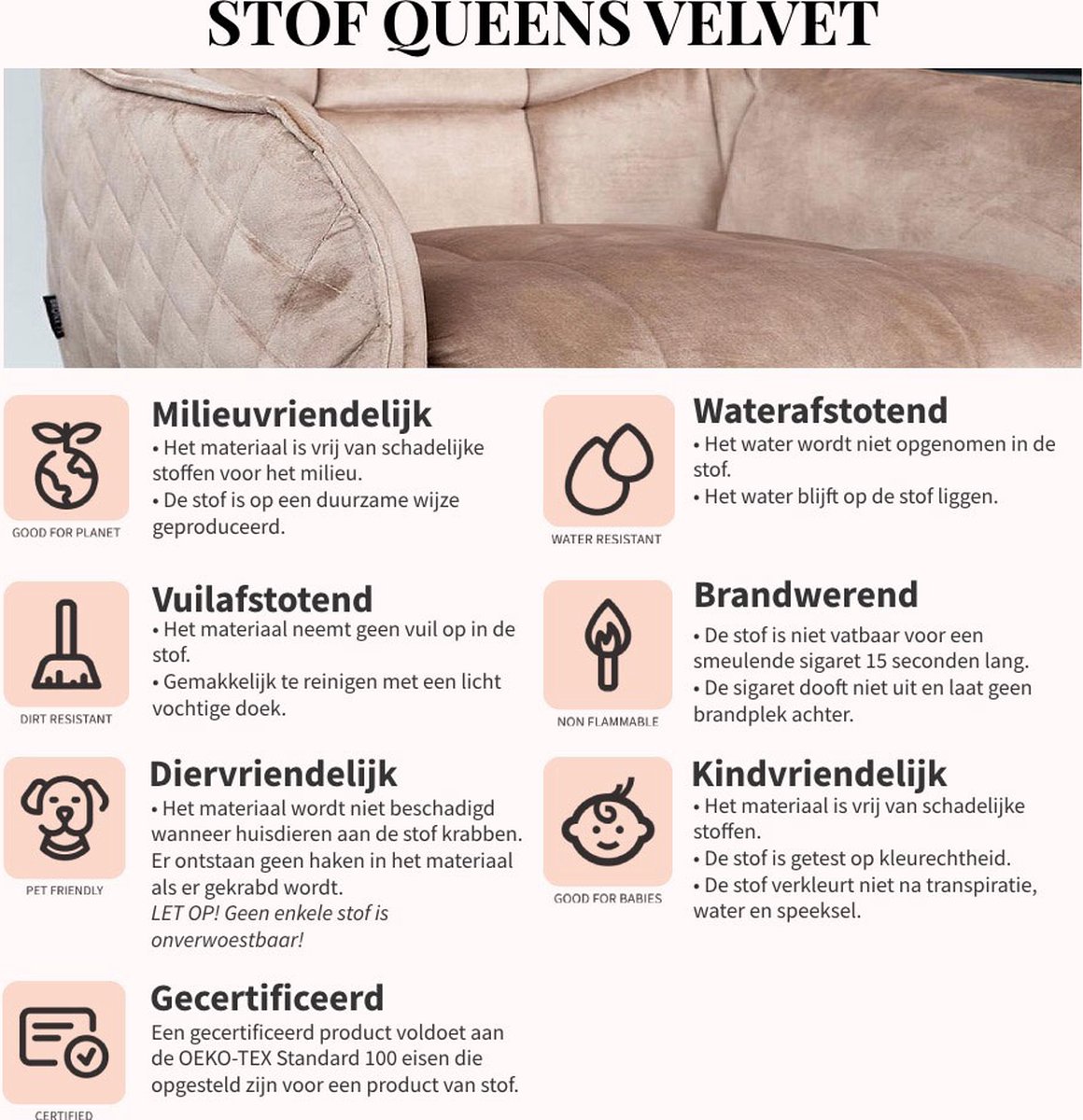 Bronx71 Hocker Memphis velvet oker - Bruin