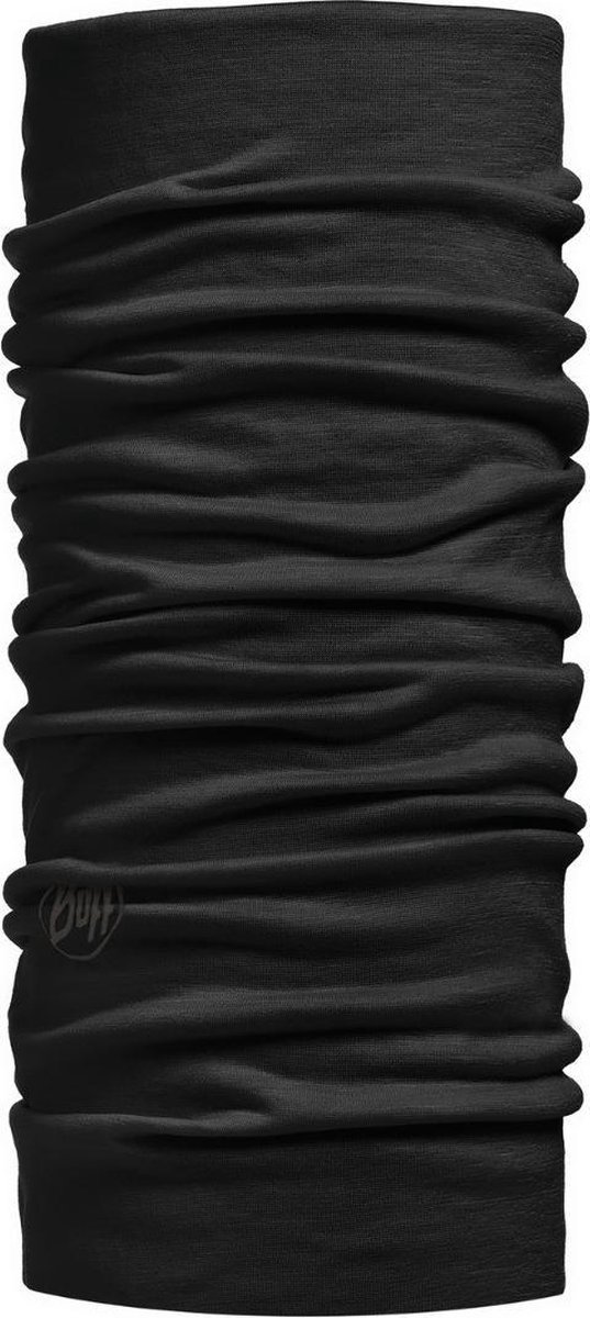 Buff Lw Merino Wool Solid Nekwarmer - Zwart