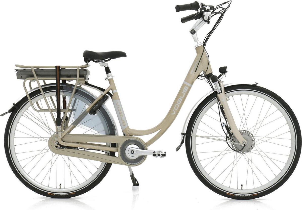Vogue Elektrische fiets Premium dames Champagne 48cm 468 Watt Champagne