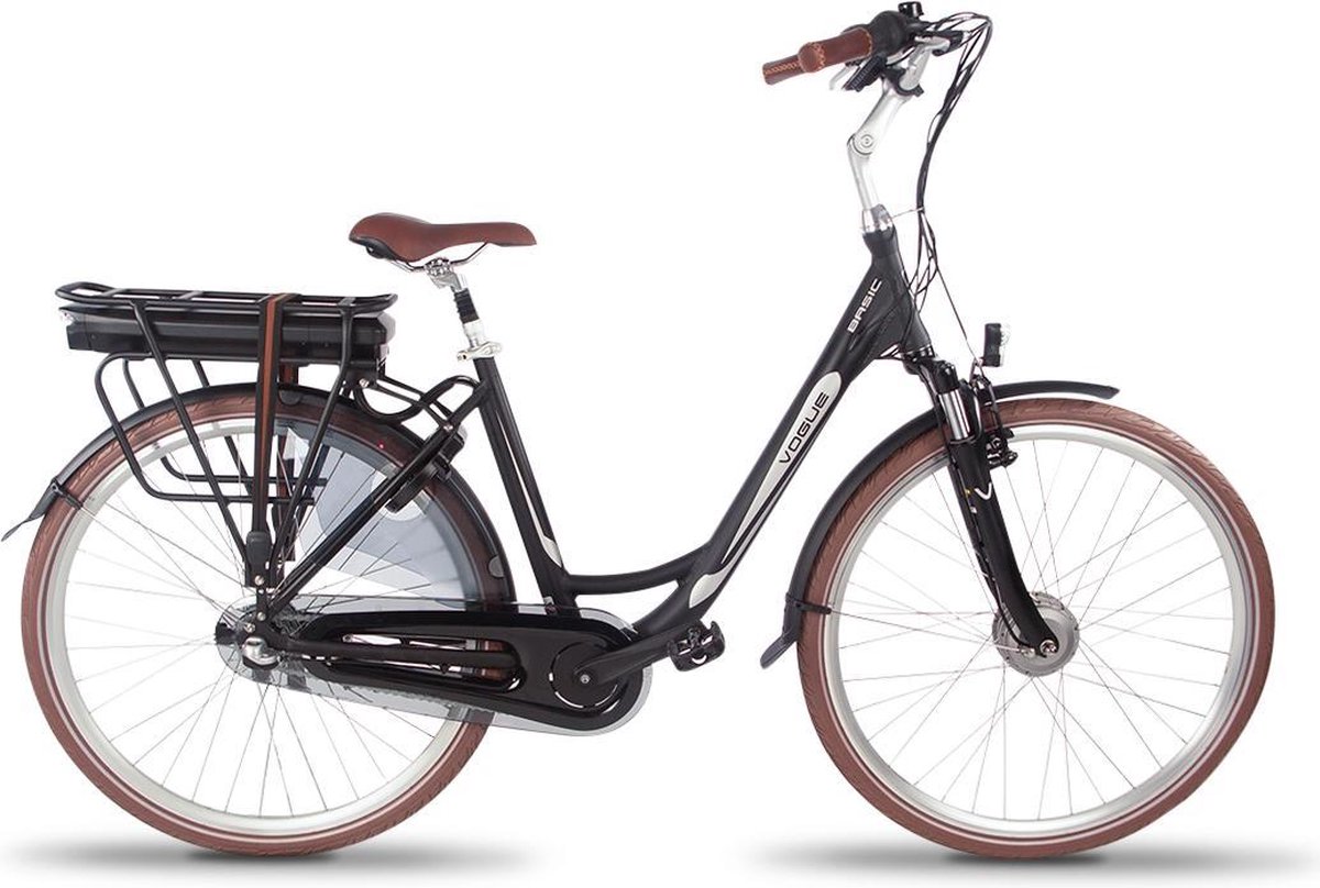Vogue Elektrische fiets Basic dames mat / 49cm N7 468 Watt - Bruin