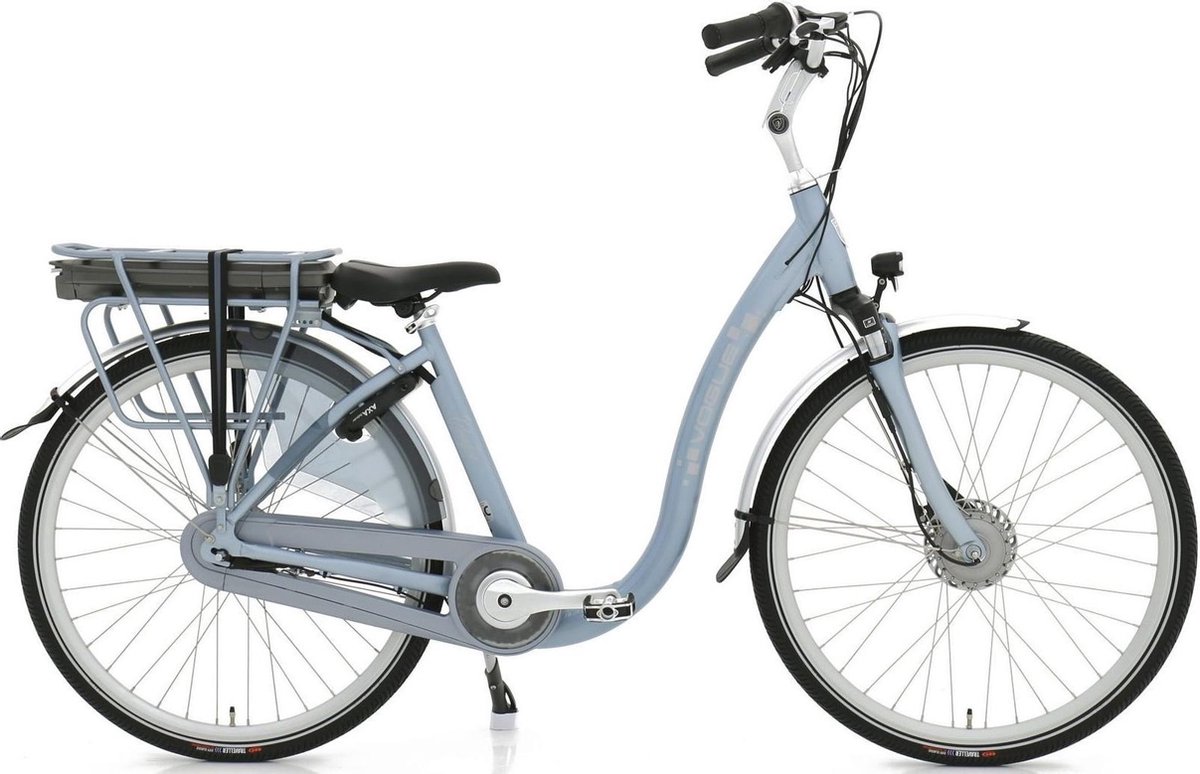 Vogue Elektrische fiets Comfort dames silk 46cm 468 Watt - Blauw