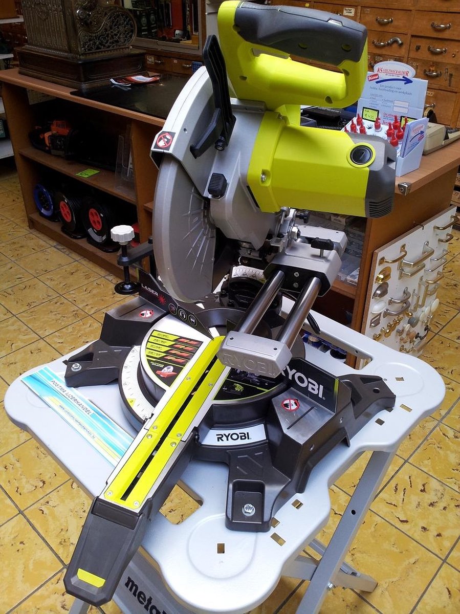 Ryobi EMS254L 2000 W compacte afkort/verstekzaagmachine met laser