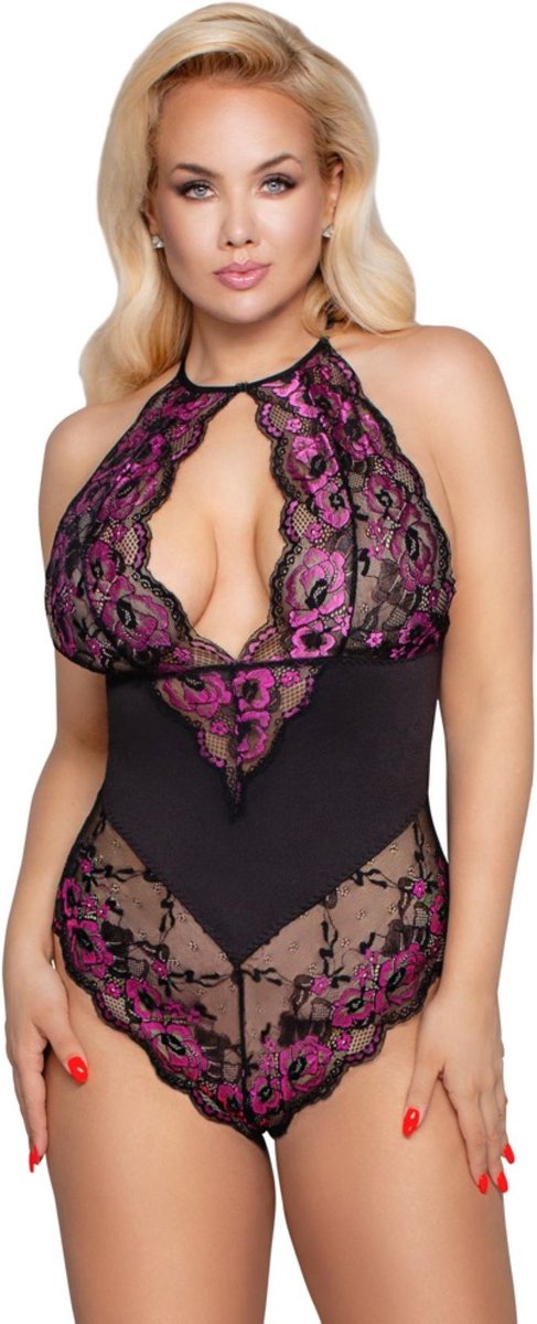 Cottelli Collection Kanten Body - Zwart