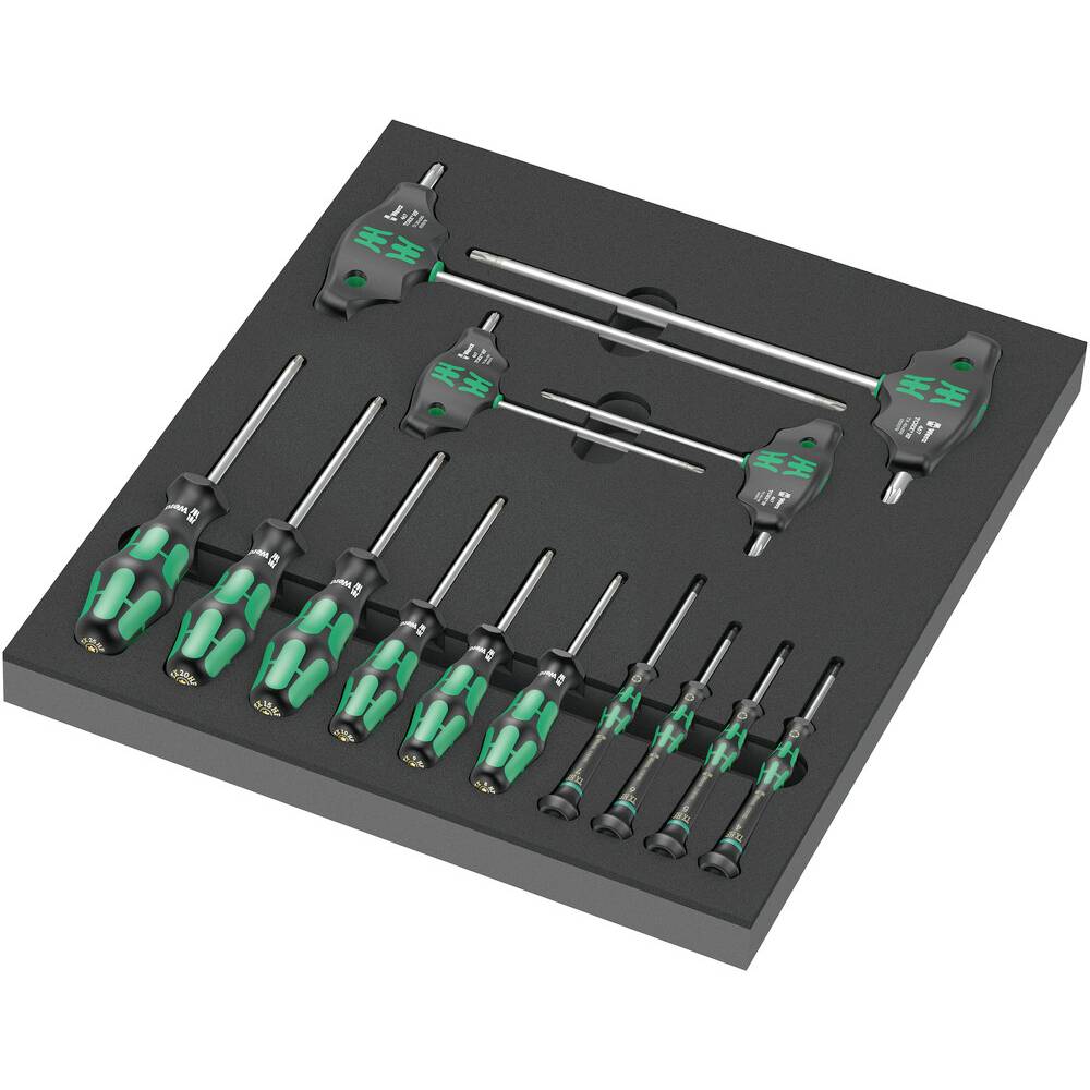 Wera 05150103001 9712 14-delige Torx HF Schroevendraaierset in schuimstof inleg