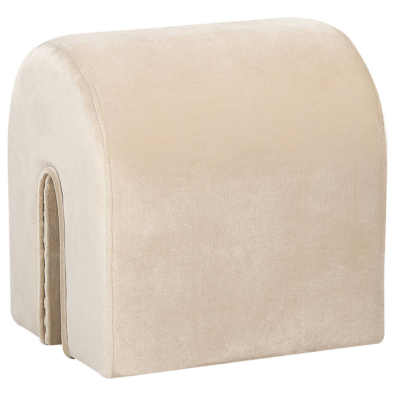 Beliani Modoc - Poef--fluweel - Beige