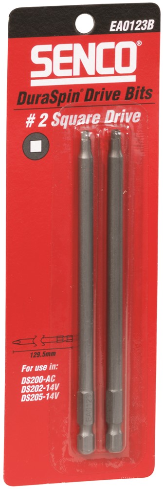 Senco Duraspin bits SQ2 - Square - 129,5mm.DS200 / DS202 / DS205 - blister a 2st.