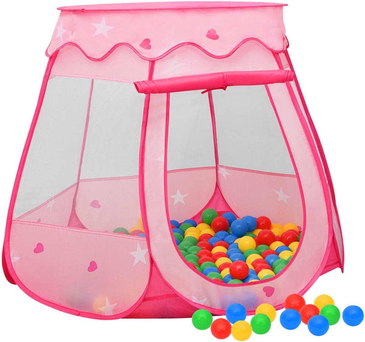 Vidaxl Kinderspeeltent 102x102x82 Cm - Roze