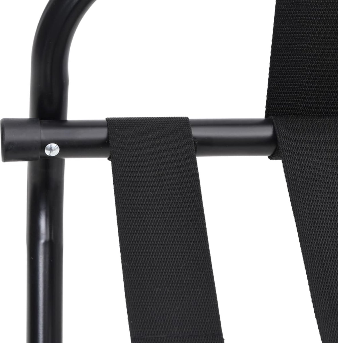 Vidaxl Bagagerek Met Rugleuning 56x39x52 Cm - Zwart