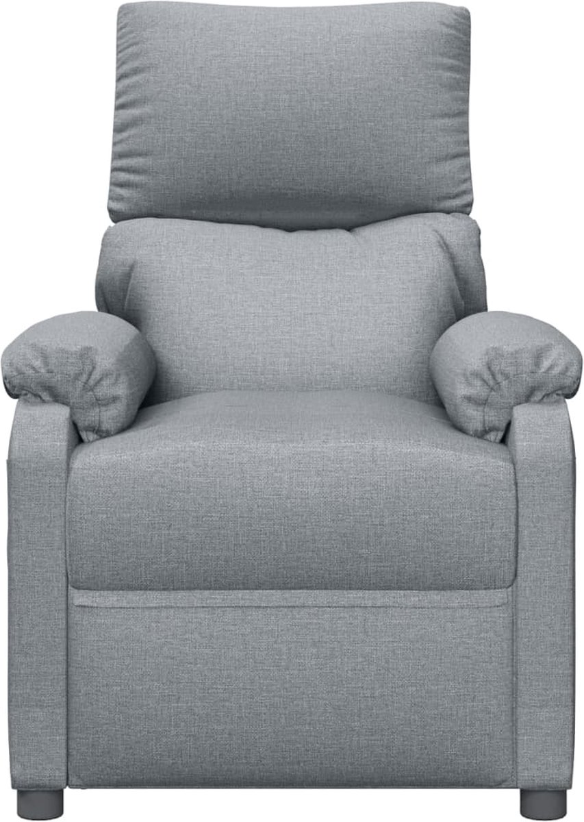 Vidaxl Sta-op-massagestoel Stof Licht - Grijs