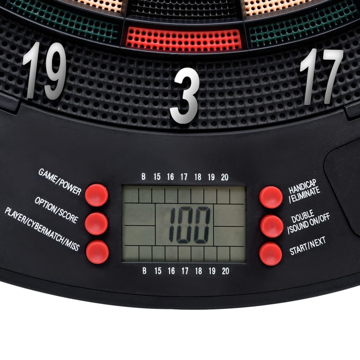 Vidaxl Dartbord Elektrisch Met Darts Polypropeen Zwart