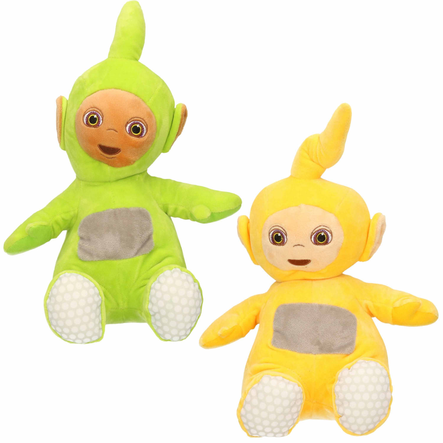 Set Van 2x Pluche Teletubbies Speelgoed Knuffels Dipsy En Laa-laa 34 Cm - Knuffelpop