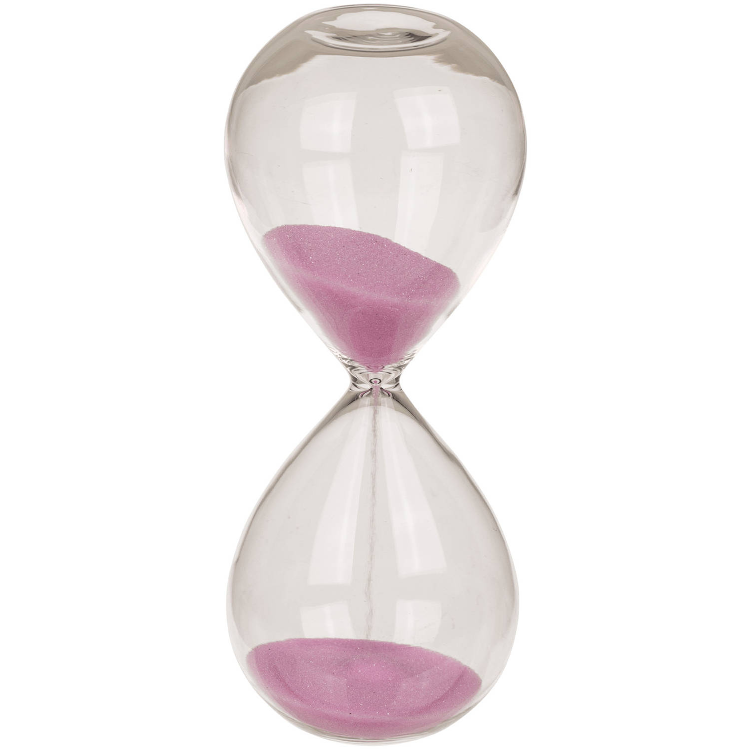 Out of the Blue Zandloper 5 Minuten Roze Zand 12,5 Cm Van Glas - Zandlopers - Paars