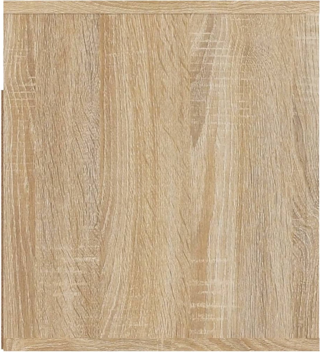 Vidaxl Nachtkastjes 2 St Wandgemonteerd 50x36x40 Cm Sonoma Eikenkleur - Bruin