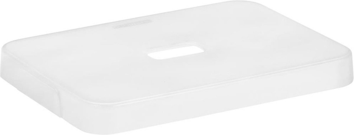 Sunware 2x Stuks Opbergboxen/opbergmanden Wit Van 5 Liter Kunststof Met Transparante Deksel - Opbergbox