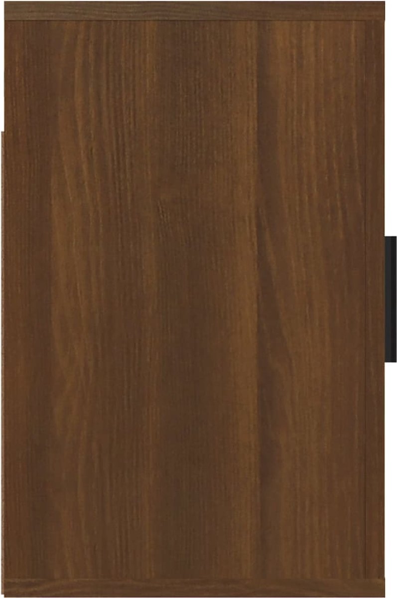 Vidaxl Nachtkastjes 2 St Wandgemonteerd 50x30x47 Cmeikenkleurig - Bruin