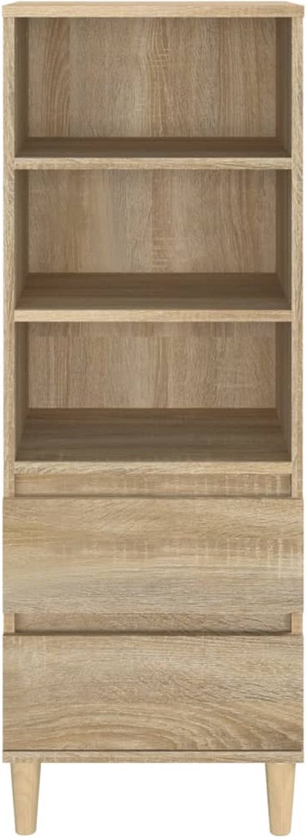 Vidaxl Hoge Kast 40x36x110 Cm Bewerkt Hout Sonoma Eiken - Beige