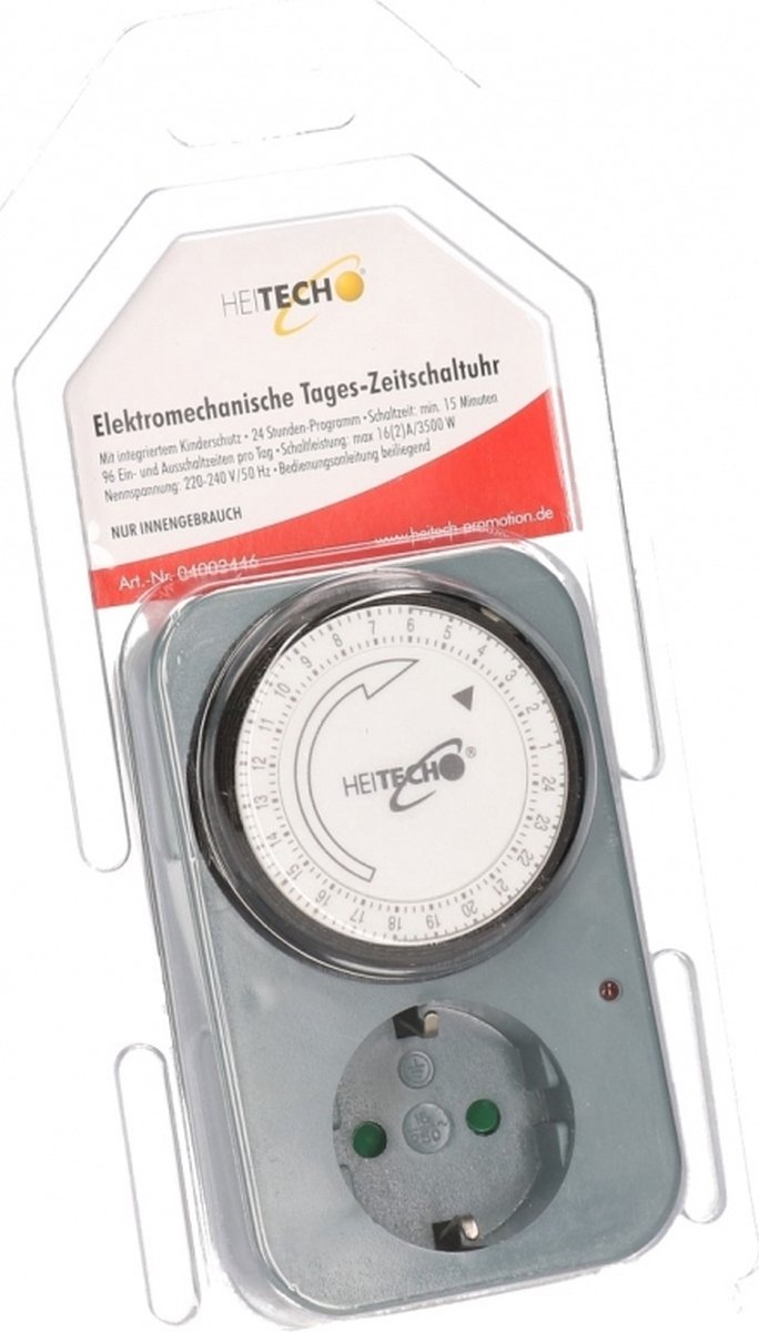 Set Van 2x Stuks Tijdschakelaars/tijdklokken Electra Voor Binnen Gebruik - Tijdschakelaars - Grijs