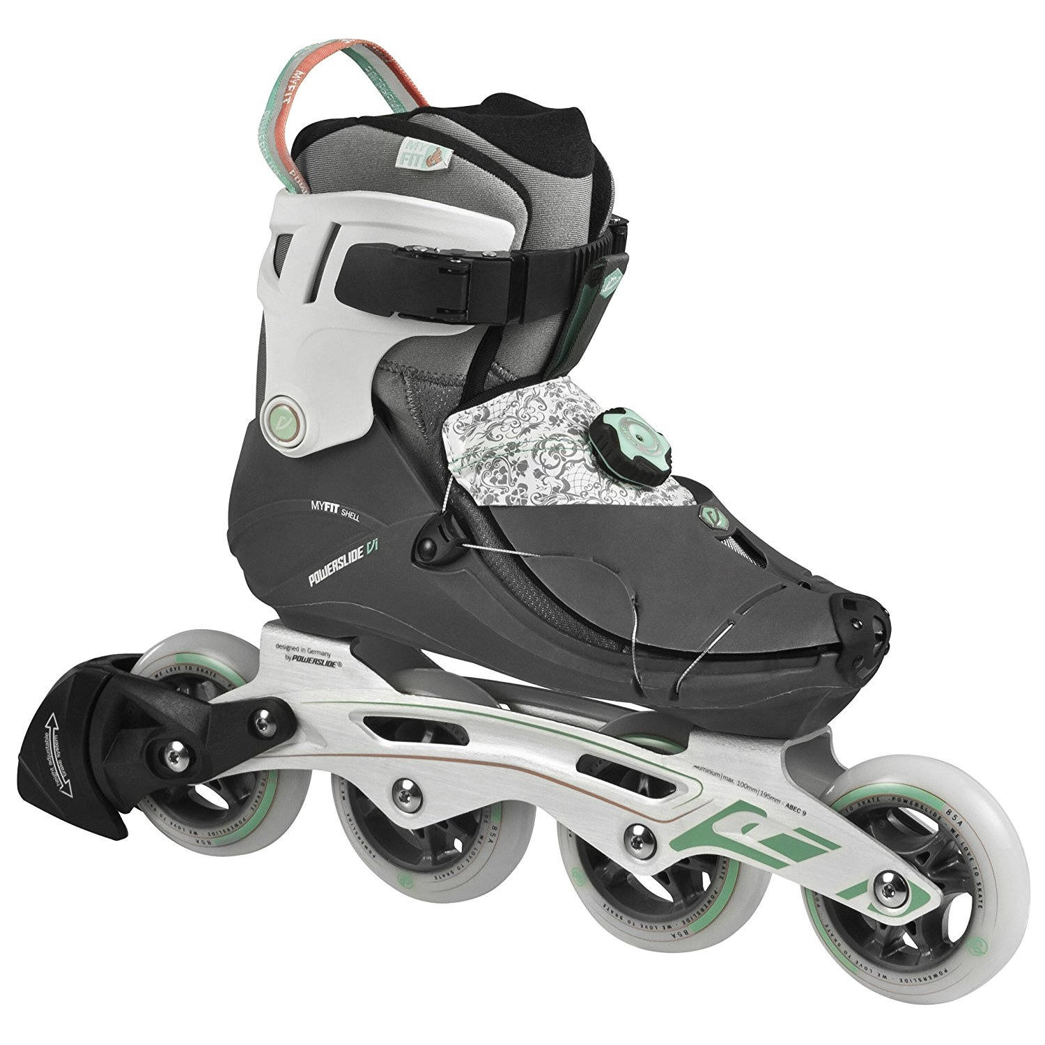 Powerslide Inlineskates Vi Endorphine Dames Maat 36 - Zwart