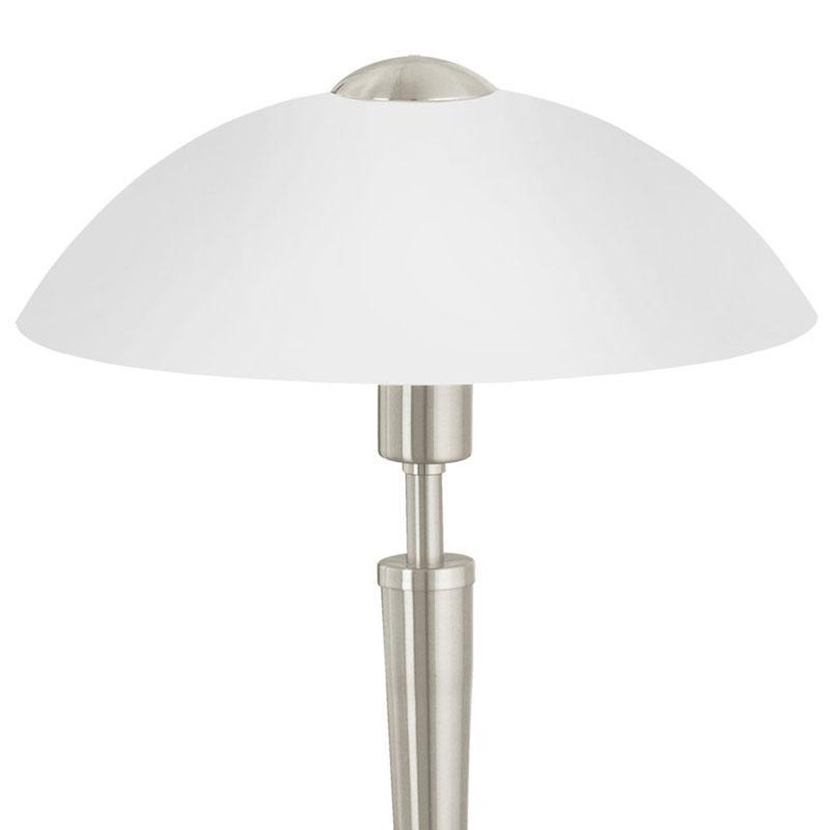 EGLO Solo Tafellamp - Beborsteld Staal - Touchdimmer - Grijs