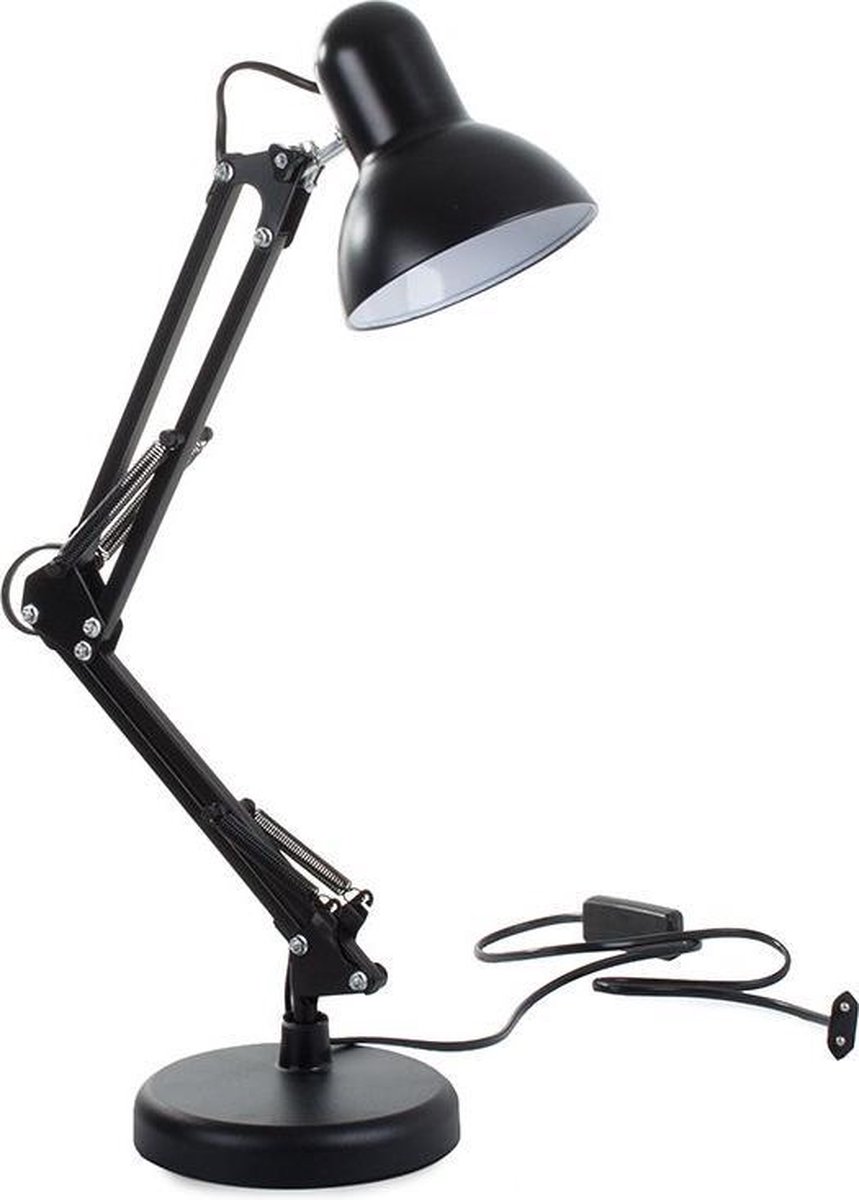 Klassieke Bureaulamp Retro Verstelbaar 40w - Zwart