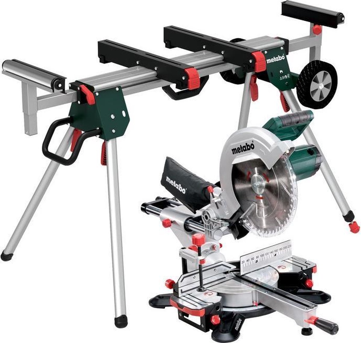 Metabo Afkortzaag KGS 305 M met trekfunctie + KSU 251 onderstel