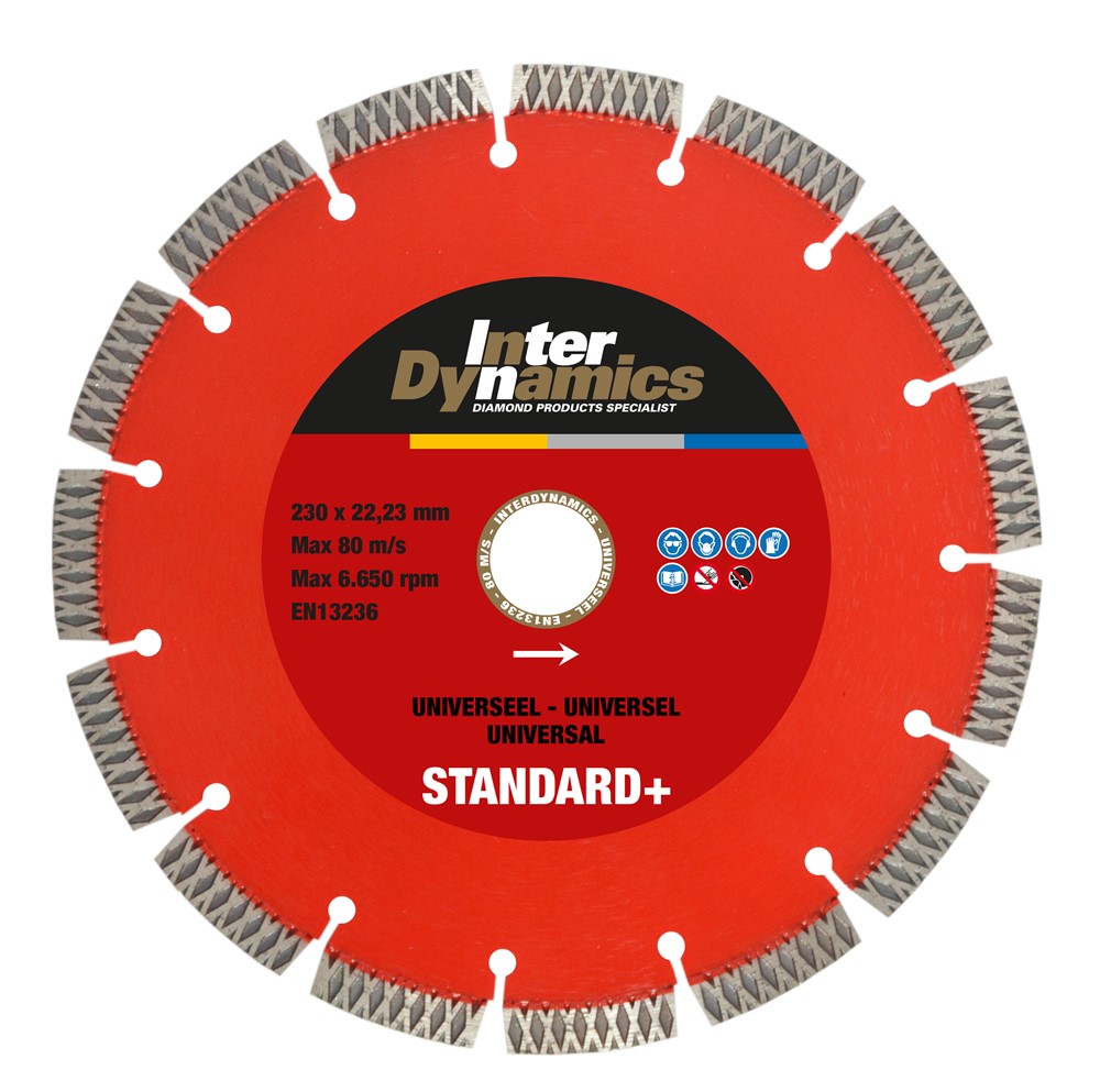 Inter Dynamics Diamantzaag Universeel Standard+ 300x20mm