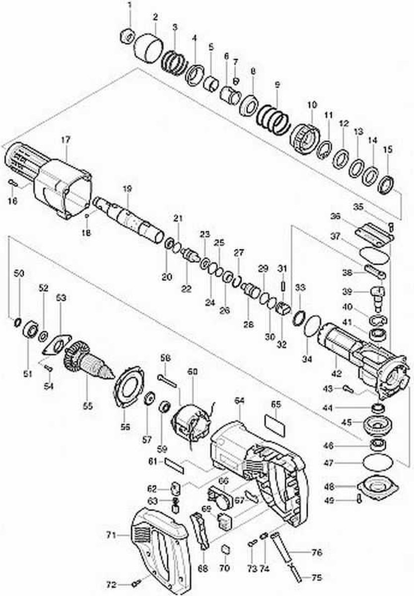 Makita HK0500 Breekhamer | 2.8J 550w
