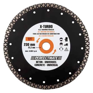 Perfectmate EPT0613 X-Turbo Diamantschijf | Beton en universeel | 230 mm