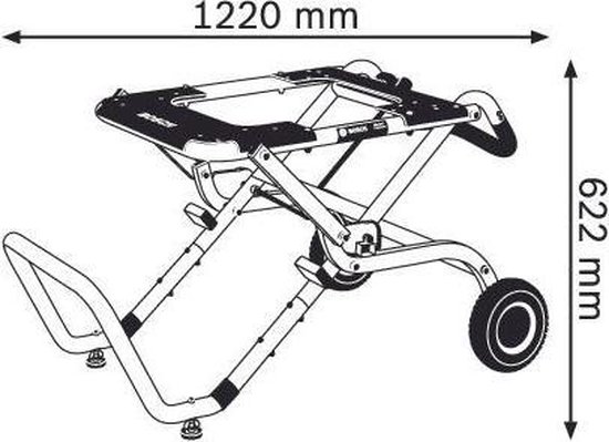 Bosch GTA 60 W | onderstel voor Stationaire machines