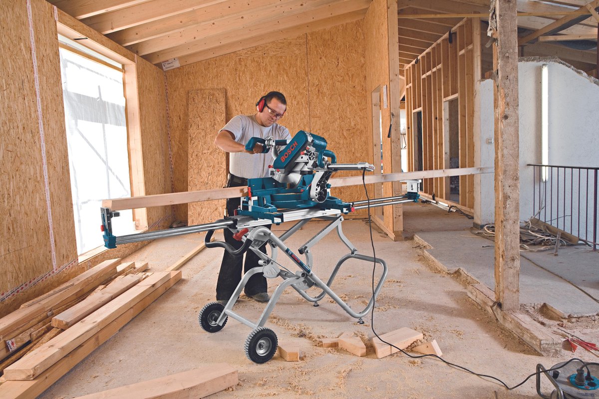 Bosch GTA 2500 W | onderstel voor Afkortzaag