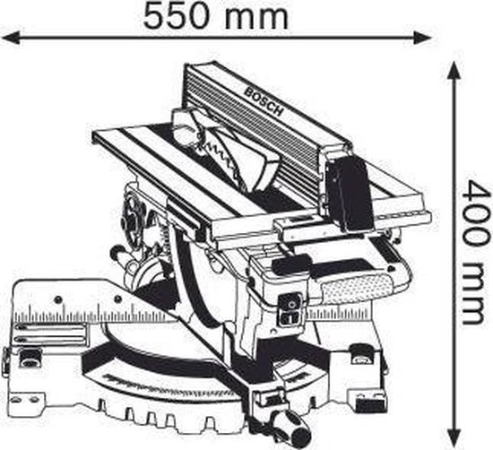 Bosch GTM 12 JL Combinatiezaag | 305mm 1800w | + onderstel GTA 2600