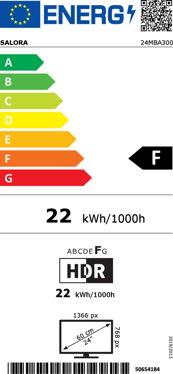 Salora 24MBA300 HD TV met 12V - Zwart