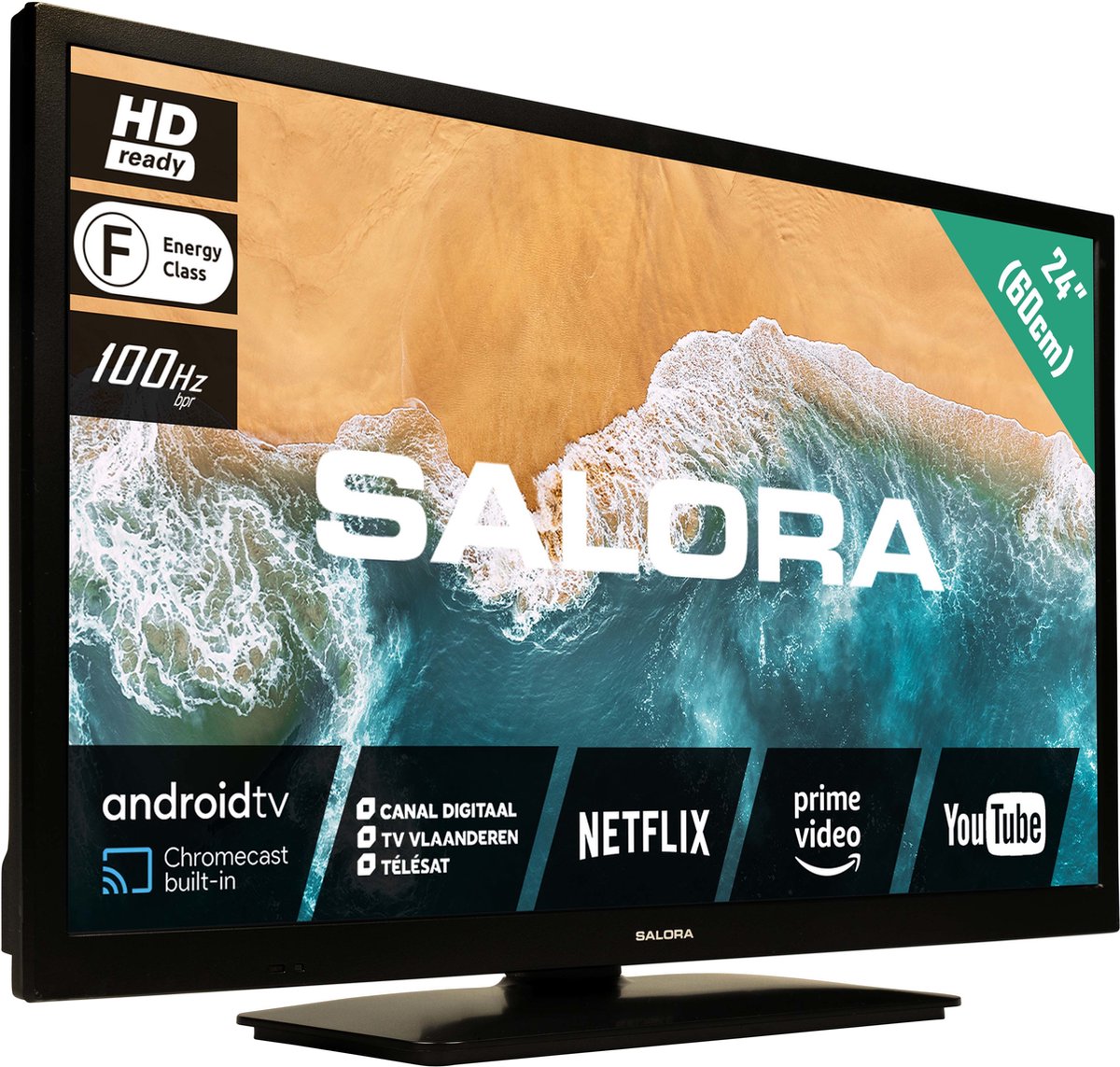 Salora 24MBA300 HD TV met 12V - Zwart
