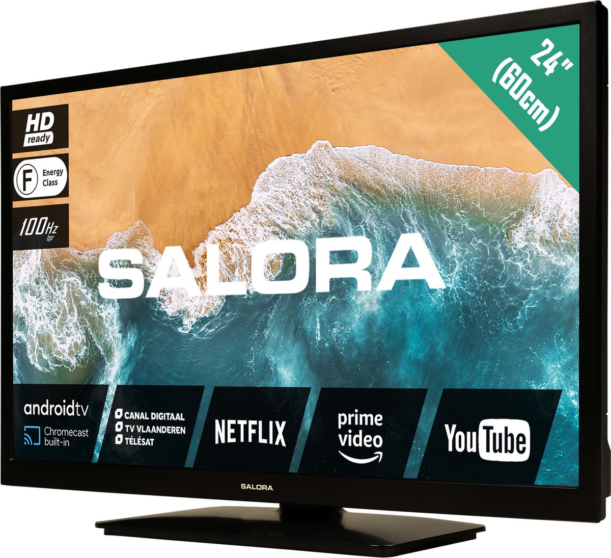 Salora 24MBA300 HD TV met 12V - Zwart