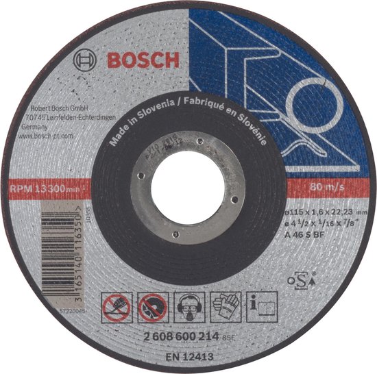 Bosch Doorslijpschijven | Metaal | 115x1,6 | per 25 | 2608600214