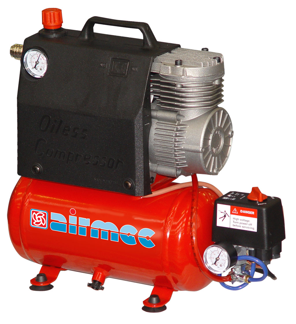 Airmec KZ 12-24 Draagbare olievrije zuigercompressor | 60-120 l/min