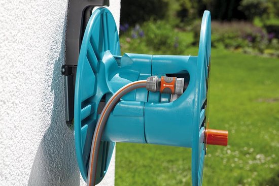 GARDENA Classic Wandslanghouder 60 met slanggeleider - Grijs